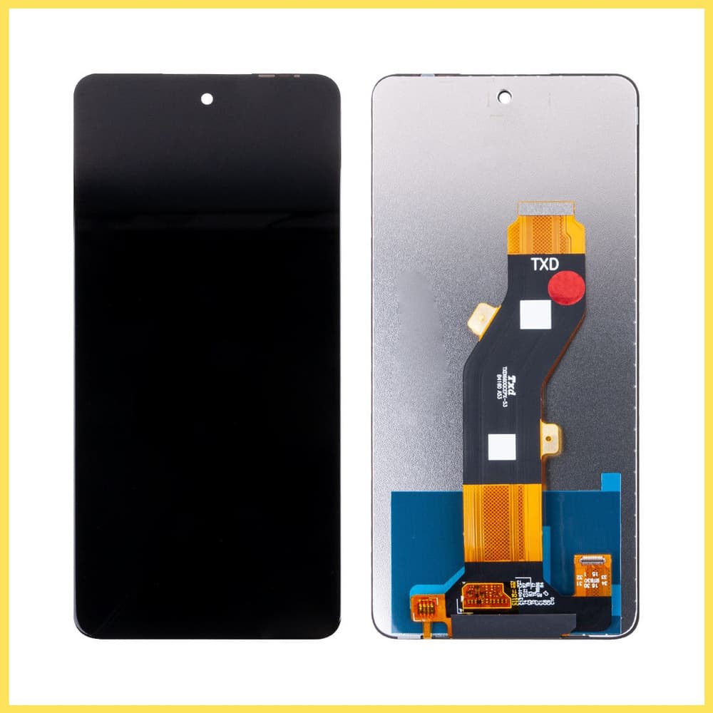 Дисплей для Infinix Hot 40i / Smart 8 / Tecno Spark 20 / Go 2024 / Spark GO 2025 (BG6M) + тачскрин (черный) Оригинал, артикул 02622 — запчасть GSM28.RU