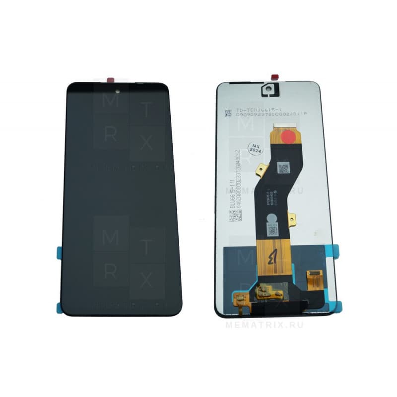 Дисплей для Infinix Smart 8 / 8 Plus / Tecno Pop 8 (BG6) + тачскрин (черный) Оригинал, артикул 02624 — запчасть GSM28.RU