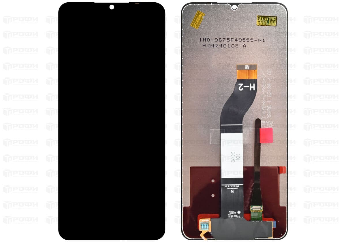 Дисплей для Xiaomi Redmi 13C / Poco C65 + тачскрин (черный) Оригинал, артикул 02641 — запчасть GSM28.RU