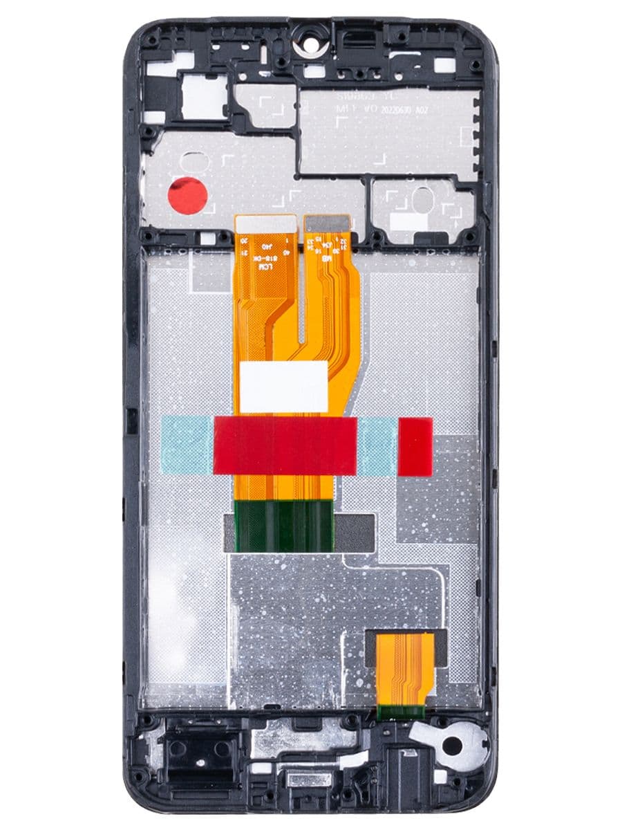 Дисплей для Realme C30 (RMX3581) в рамке + тачскрин (черный) Оригинал, артикул 02675 — запчасть GSM28.RU