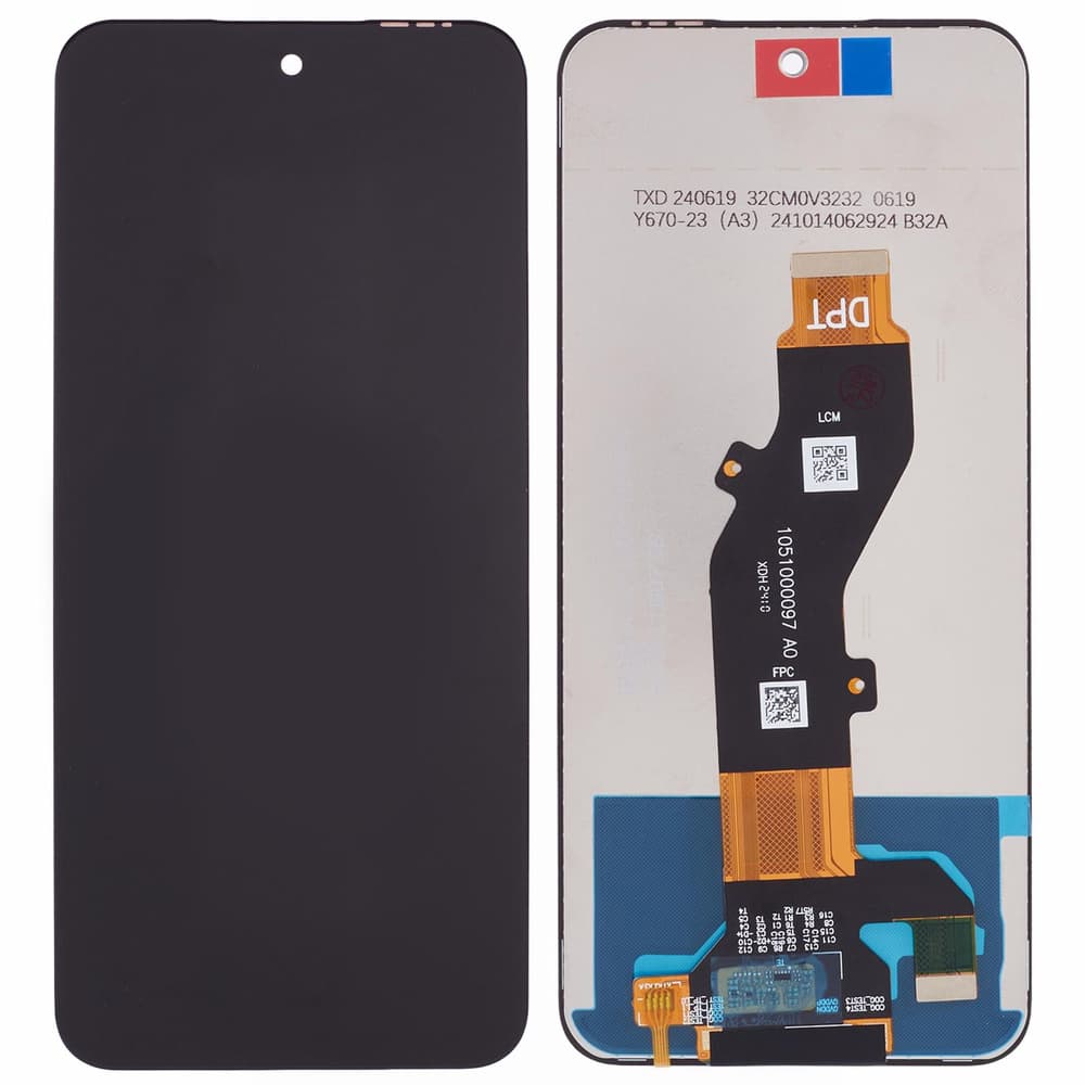 Дисплей для Infinix Smart 9 (X6532) в рамке + тачскрин (черный) Оригинал, артикул 02729 — запчасть GSM28.RU