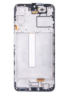 Дисплей для Samsung A256E Galaxy A25 в рамке + тачскрин (черный) (OLED), артикул 02734 — запчасть GSM28.RU