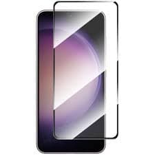Защитное стекло 5D с полной проклейкой на Samsung Galaxy S24 plus / S25 plus Черное, артикул 02743 — запчасть GSM28.RU