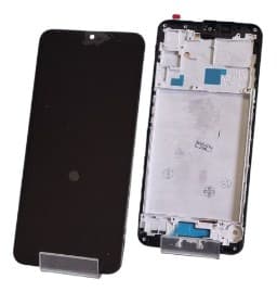 Дисплей для Samsung A165F Galaxy A16 в рамке + тачскрин (черный) Оригинал, артикул 02768 — запчасть GSM28.RU