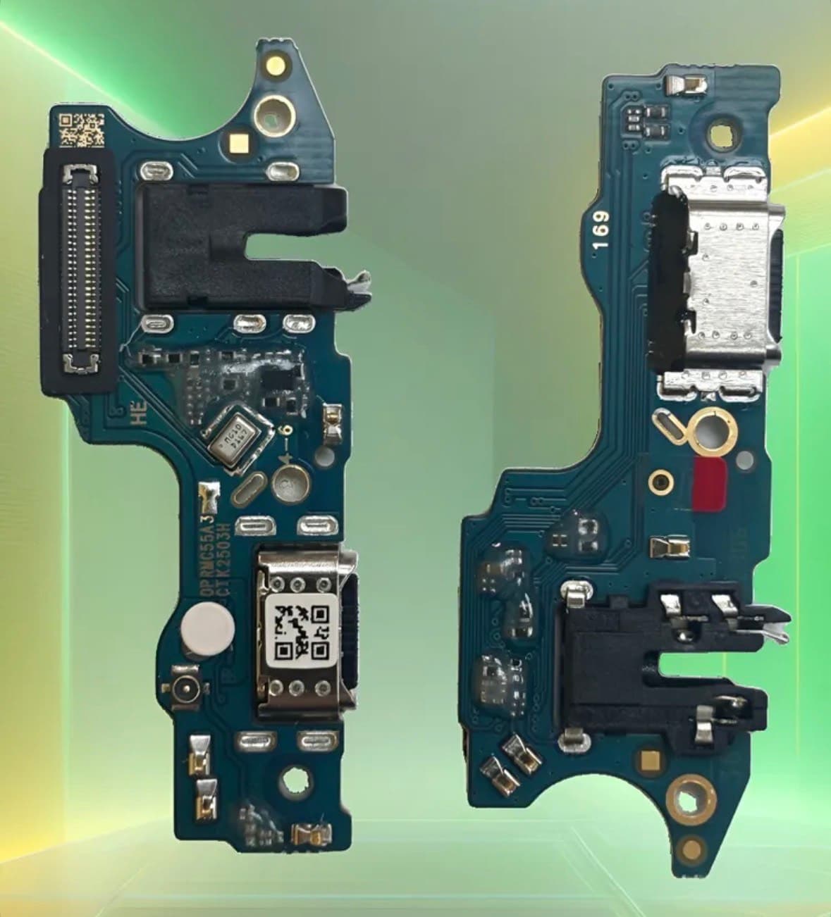 Шлейф (Нижняя плата) для Realme C55 с комп. + разъем зарядки + разъем гарнитуры + микрофон (с быстрой зарядкой), артикул 02791 — запчасть GSM28.RU