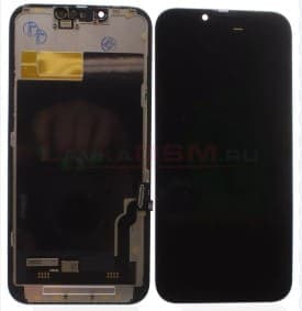 Дисплей для iPhone 13 + тачскрин черный с рамкой (SOFT OLED), артикул 03018 — запчасть GSM28.RU