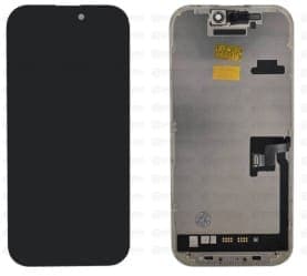 Дисплей для iPhone 16 Pro + тачскрин черный с рамкой (HARD OLED), артикул 03026 — запчасть GSM28.RU