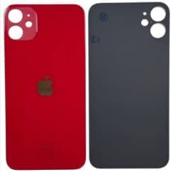 Задняя крышка для iPhone 11 (красный) с широким отверстием, артикул 03059 — запчасть GSM28.RU