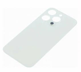 Задняя крышка для iPhone 15 Pro (белый) с широким отверстием, артикул 03087 — запчасть GSM28.RU