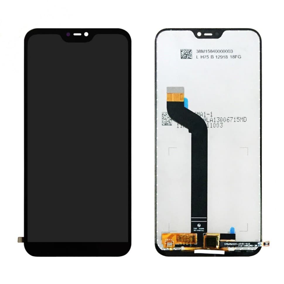 Дисплей для Xiaomi Redmi 6 Pro / Mi A2 Lite + тачскрин (черный), артикул 00035 — запчасть GSM28.RU
