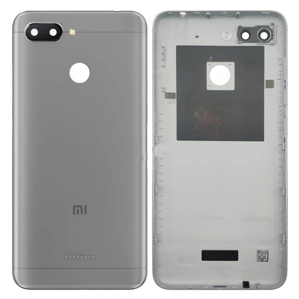 Задняя крышка для Xiaomi Redmi 6A (серый), артикул 00439 — запчасть GSM28.RU