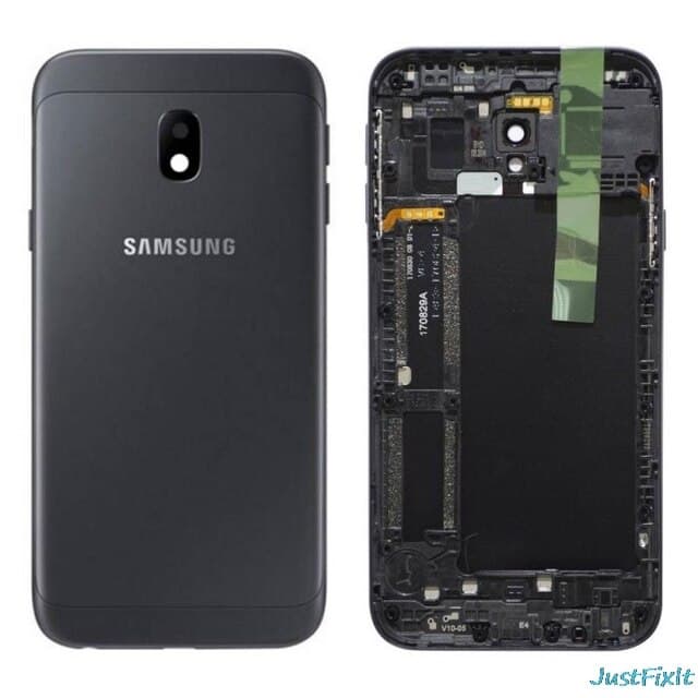 Задняя крышка для Samsung J330F Galaxy J3 (2017) (черный), артикул 00483 — запчасть GSM28.RU