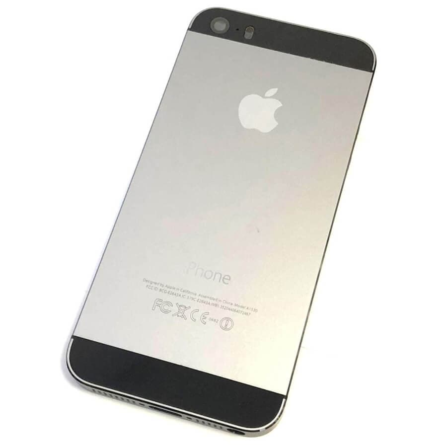 Задняя крышка (корпус) для Iphone 5S (серый), артикул 00508 — запчасть GSM28.RU
