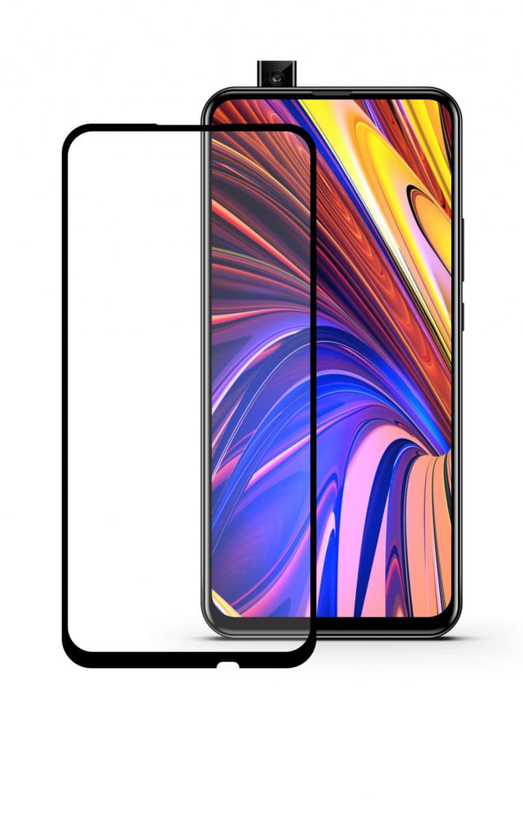 Защитное стекло 5D с полной проклейкой на Huawei P Smart (2019) Черное, артикул 00562 — запчасть GSM28.RU