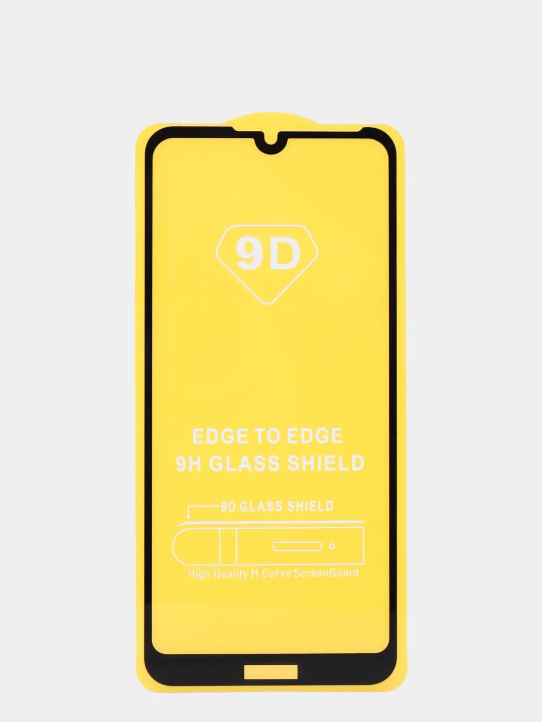 Защитное стекло 5D с полной проклейкой на Huawei Honor 8A/Y6/Y6S/Y6 Pro/Y6 Prime (2019) чёрное, артикул 00563 — запчасть GSM28.RU
