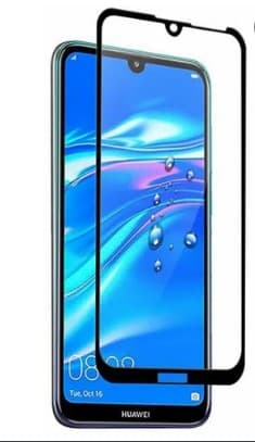 Защитное стекло 5D с полной проклейкой на Huawei Y7 / Y7 Pro / Y7 Prime (2019) Черное, артикул 00564 — запчасть GSM28.RU