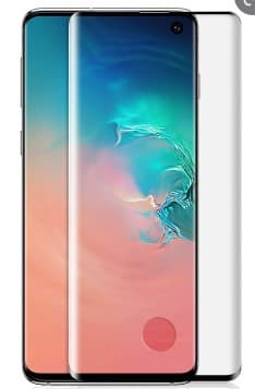 Защитное стекло 5D с полной проклейкой на Samsung S10 Черное, артикул 00731 — запчасть GSM28.RU
