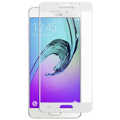 Защитное стекло с полной проклейкой на Samsung A310 A3 2016 Прозрачное, артикул 00744 — запчасть GSM28.RU