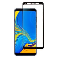 Защитное стекло 5D с полной проклейкой на Samsung A9/A9 PRO / A8s / A910 2019 Черное, артикул 00753 — запчасть GSM28.RU