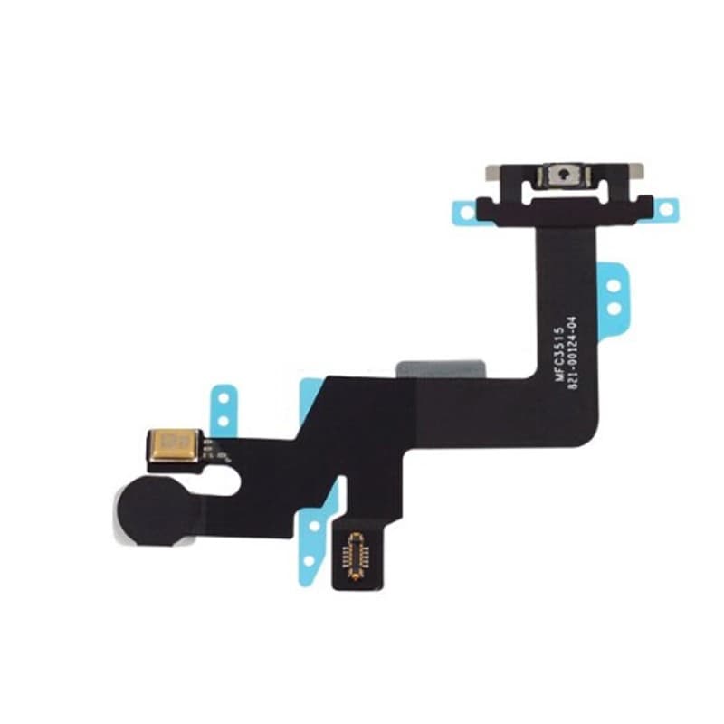 Шлейф для iPhone 6s plus + кнопка вкл + вспышка + микрофон, артикул 00860 — запчасть GSM28.RU