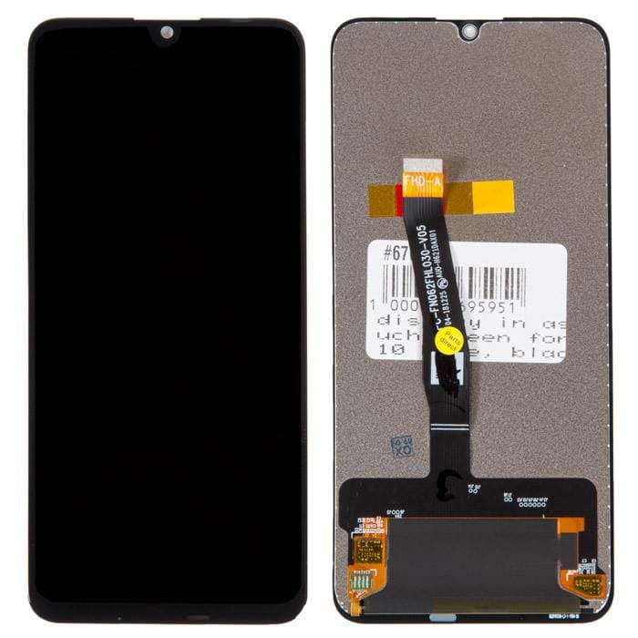 Дисплей для Honor 10 Lite/10i/20i/20е (HRY-LX1T) + тачскрин (черный), артикул 00099 — запчасть GSM28.RU