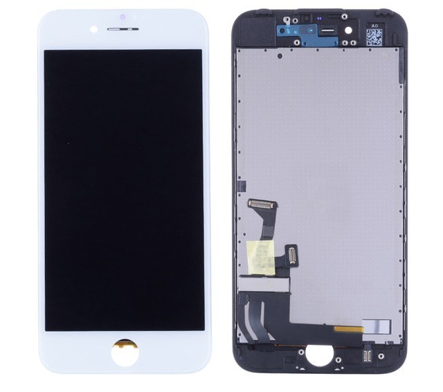 Дисплей для iPhone 7 + тачскрин белый с рамкой