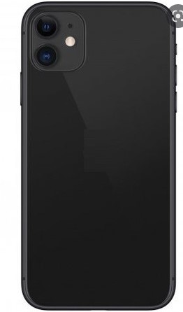 Задняя крышка для iPhone 11 (черный) с широким отверстием