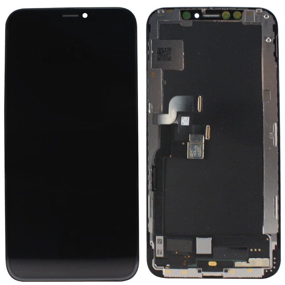 Дисплей для iPhone XS + тачскрин черный с рамкой (In-Cell)