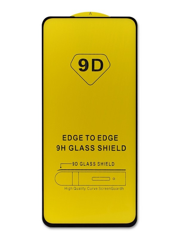 Защитное стекло 5D с полной проклейкой на Xiaomi Mi 10 Черное