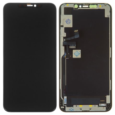 Дисплей для iPhone 11 Pro Max + тачскрин черный с рамкой (In-Cell)
