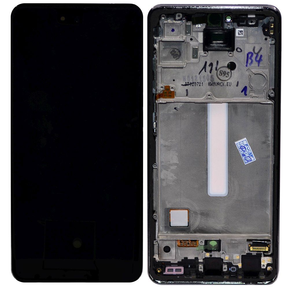Дисплей для Samsung A525F / A526B / A528B Galaxy A52 / A52 / A52s 5G в рамке + тачскрин (черный) (OLED)