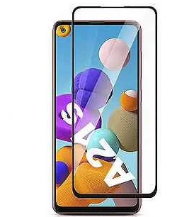Защитное стекло 5D с полной проклейкой на Samsung A02S / A025 / Vivo Y20A / Y20G / Y20i / Y20s Черное
