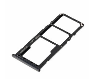 Держатель сим карты (SIM) для Samsung G973 Galaxy S10 / G975 Galaxy S10+ (черный)