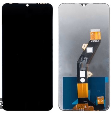 Дисплей для Infinix Hot 30i (X669) / Smart 7 Plus (X6517) / Tecno Pop 7 (BF6) / Itel S23 (S665LN) + тачскрин (черный) Оригинал