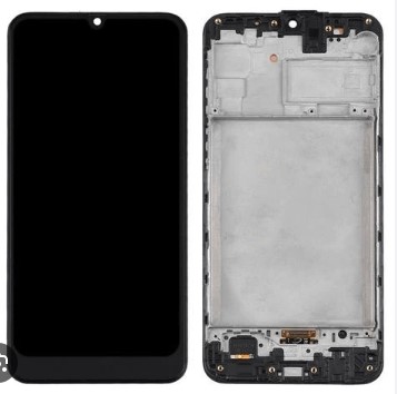 Дисплей для Samsung M215/M315/M305/M307 Galaxy M21/M31/M30/M30s (2020) в рамке + тачскрин (черный) (OLED)