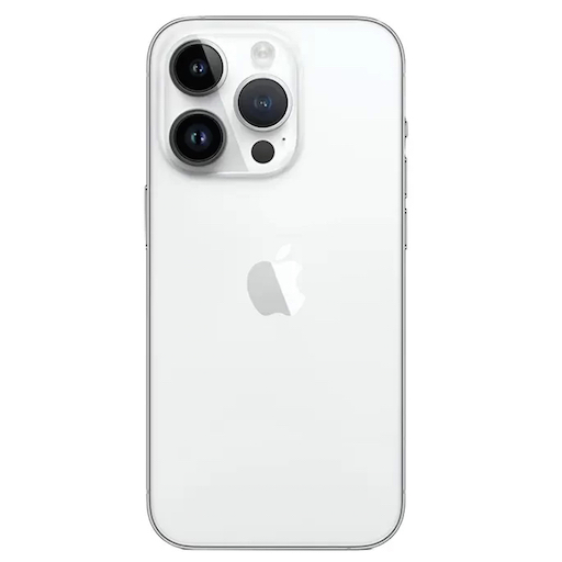 Задняя крышка для iPhone 14 Pro (белый) с широким отверстием