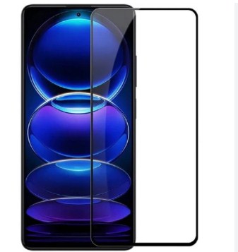 Защитное стекло 5D с полной проклейкой на Xiaomi Redmi Note 13 Pro 4G Черное