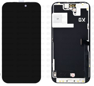 Дисплей для iPhone 14 Pro + тачскрин черный с рамкой (OLED GX)