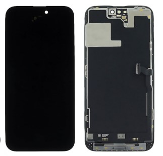 Дисплей для iPhone 14 Pro Max + тачскрин черный с рамкой (OLED)
