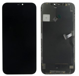 Дисплей для iPhone 12 Pro Max + тачскрин черный с рамкой Оригинал
