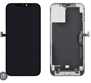 Дисплей для iPhone 12 Pro Max + тачскрин черный с рамкой OLED