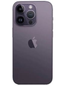 Задняя крышка для iPhone 14 Pro (фиолетовый) с широким отверстием