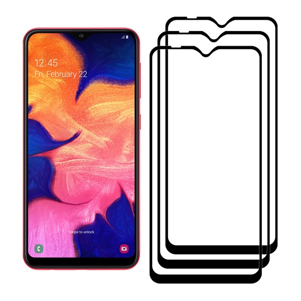 Защитное стекло 5D с полной проклейкой на Samsung A10 / A10S / M10 / Tecno POP 5 черное