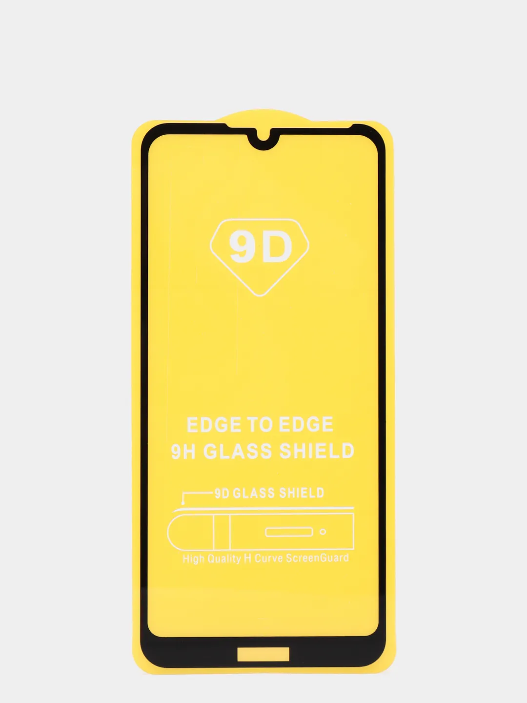 Защитное стекло 5D с полной проклейкой на Huawei Honor 8A/Y6/Y6S/Y6 Pro/Y6 Prime (2019) чёрное