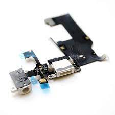 Шлейф для iPhone 5 + разъем зарядки + разъем гарнитуры + микрофон + антенна (белый)