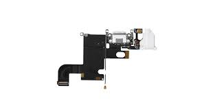 Шлейф для iPhone 6S + разъем зарядки + разъем гарнитуры + микрофон (белый)