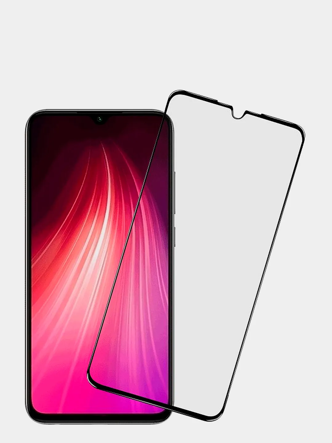 Защитное стекло 5D с полной проклейкой на Xiaomi Redmi Note 5A Белое