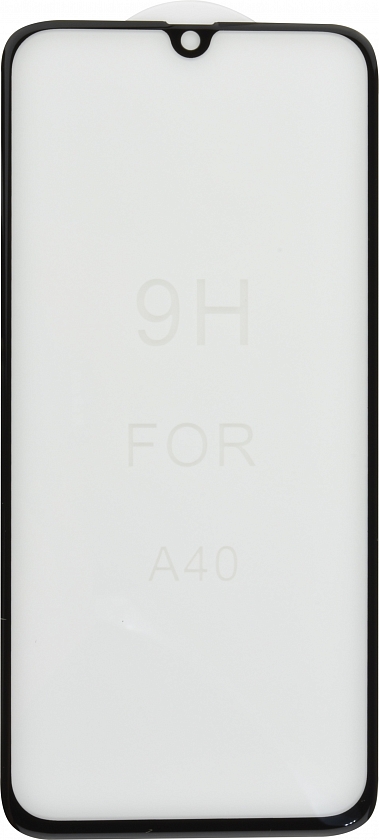 Защитное стекло 5D с полной проклейкой на Samsung A40 Черное