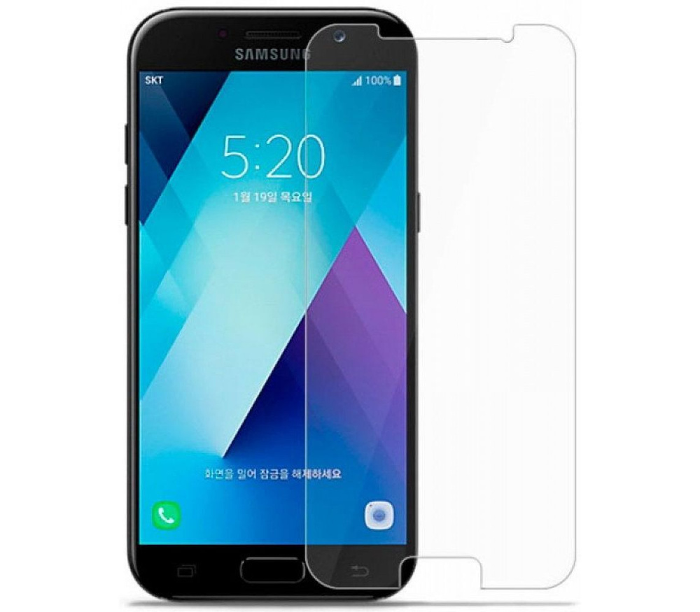 Защитное стекло с полной проклейкой на Samsung A510 A5 2016 Прозрачное