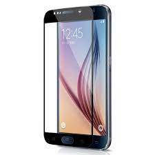 Защитное стекло 5D с полной проклейкой на Samsung S6 Черное